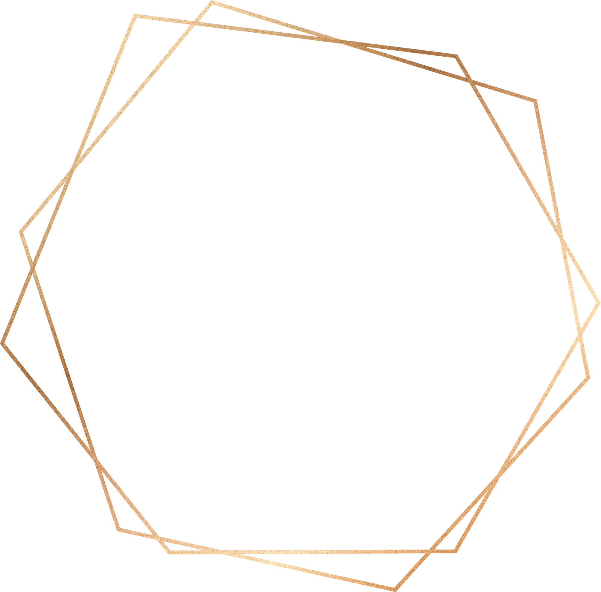 Gold Hexagon Frame