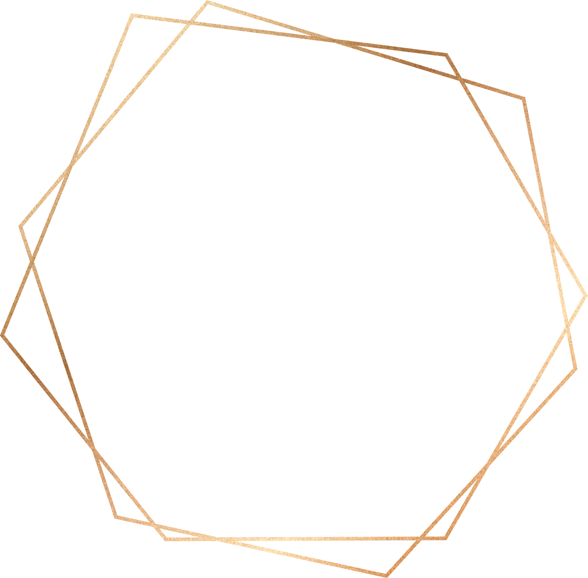 Gold Hexagon Frame